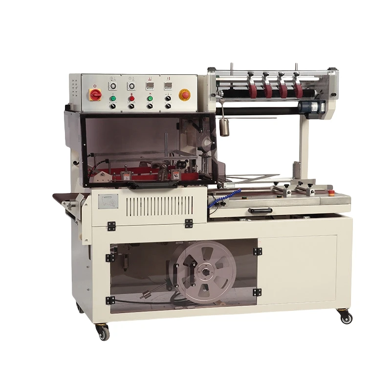 Auto Conveyor Tunnel Wrapping Machine for Commodity for Heat Seal Shrink Wrapping Plastic Pack of Magazine Notebook