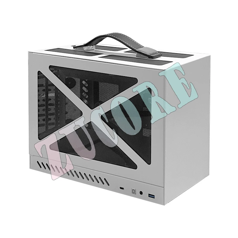 

itx chassis small portable mini portable compact chassis dust net Qiaomei chassis lightning mouse pro