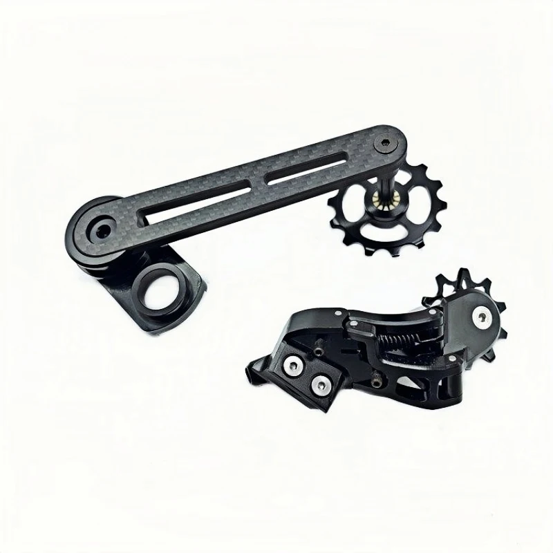 Bike External 7-speed Chain Tensioner Carbon Fiber Ceramic Bearing for Brompton PLine TLine Chain Guide