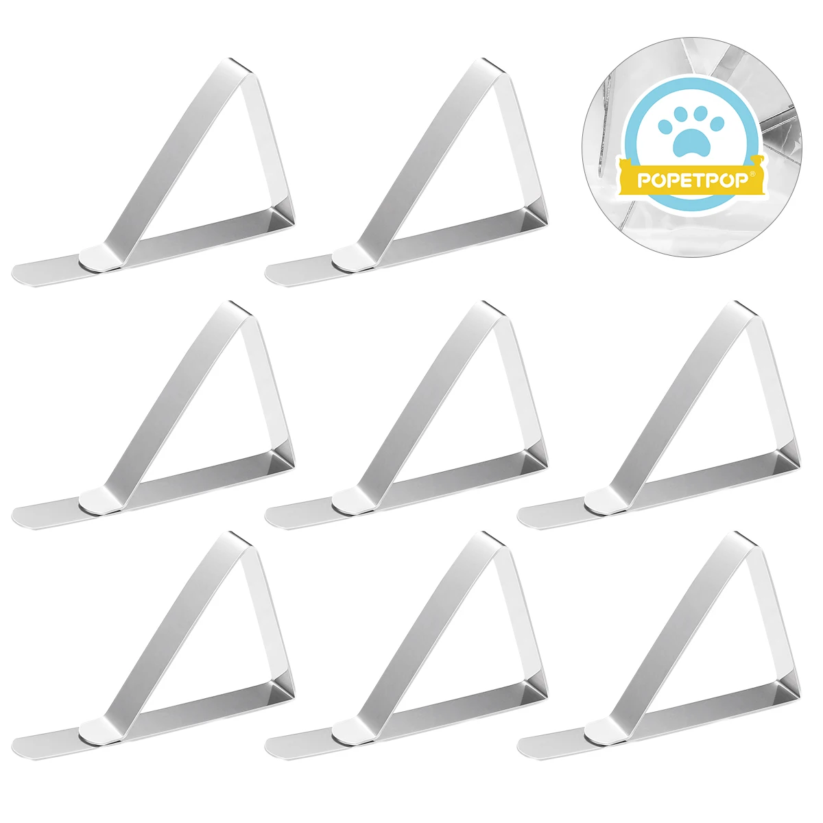 

10Pcs Stainless Steel Table Clips 4.5cm Adjustable Heavy Duty Tablecloth Clamps Windproof for Picnic Wedding Party Outdoor