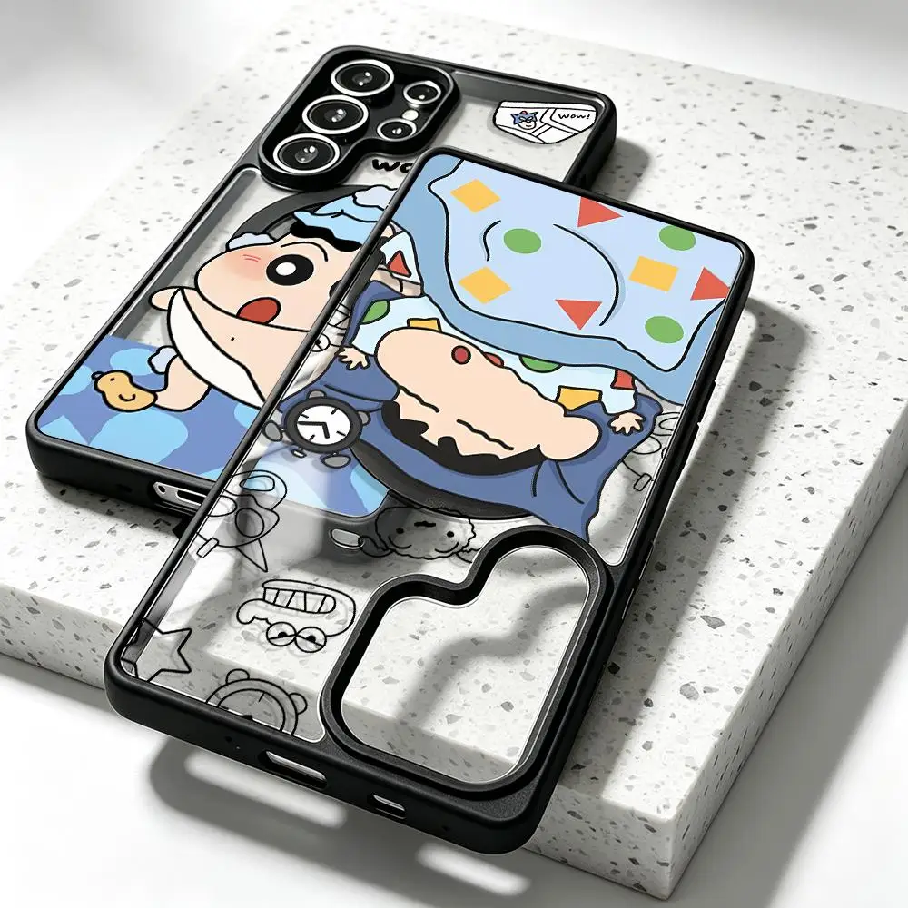 Crayon Shin-chan Case for Samsung Galaxy S26 S24 FE S23+ S23 S25 S26+ Plus S24+ S22 Ultra S25 Magnetic Phone Cover
