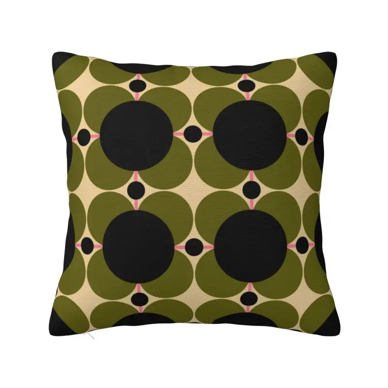 

Custom Atomic Flower Modern Throw Pillow Covers Orla Kiely Art Cushions Cover for Sofa