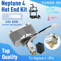 For ELEGOO Neptune 4 Pro Hotend Kit Upgraded High Speed Brass Nozzle Hot End Kit For Neptune 4 3D Printer Replacement Parts