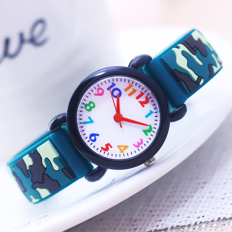 

2024 New Boys Girls Kids Sports Military Digital Watches Students Children Birthday Christmas Gifts Fashion Camouflage Watches