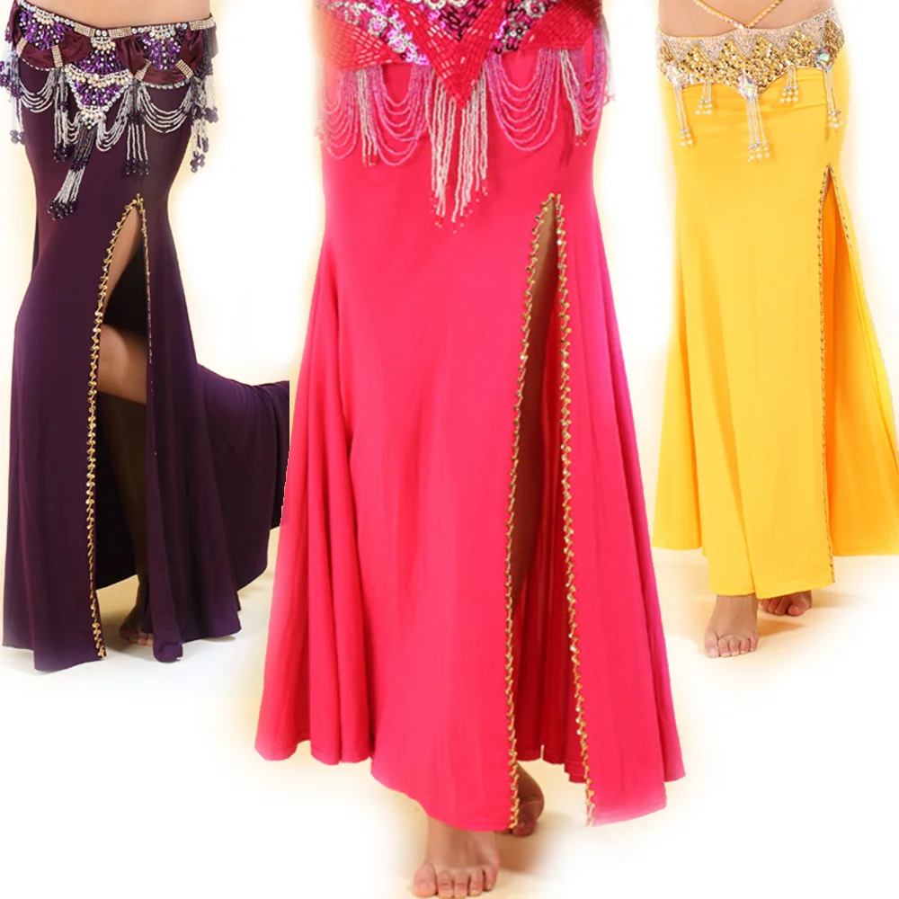 2023 New Belly Dance Performance Dress Dancing Skirts One-step Skirt Halloween Carnival Suit Exotic Dancewear