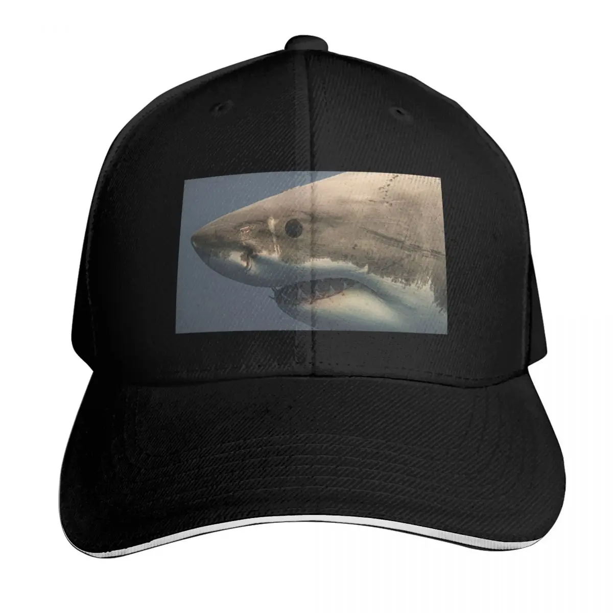 Underwater Great White Shark Photography - Shark Week Baseball Cap Men Women Casual Summer Sport Sun Cap
