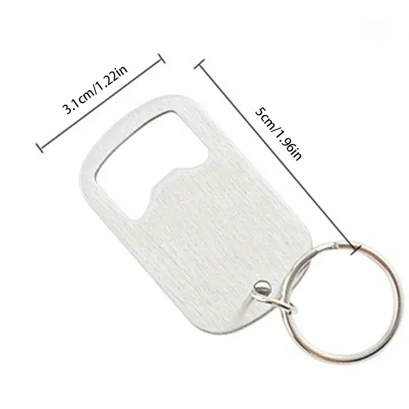 Stainless Steel Bottle Opener With PU Leather Case, Keychain Bottle Opener, For Beer, Wine, Juice Opening, For Bar, Pub,