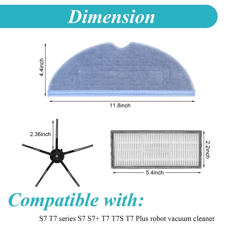Запасные части, боковые детали для швабры для Roborock S7 S7 + T7S T7plus, аксессуары для пылесоса