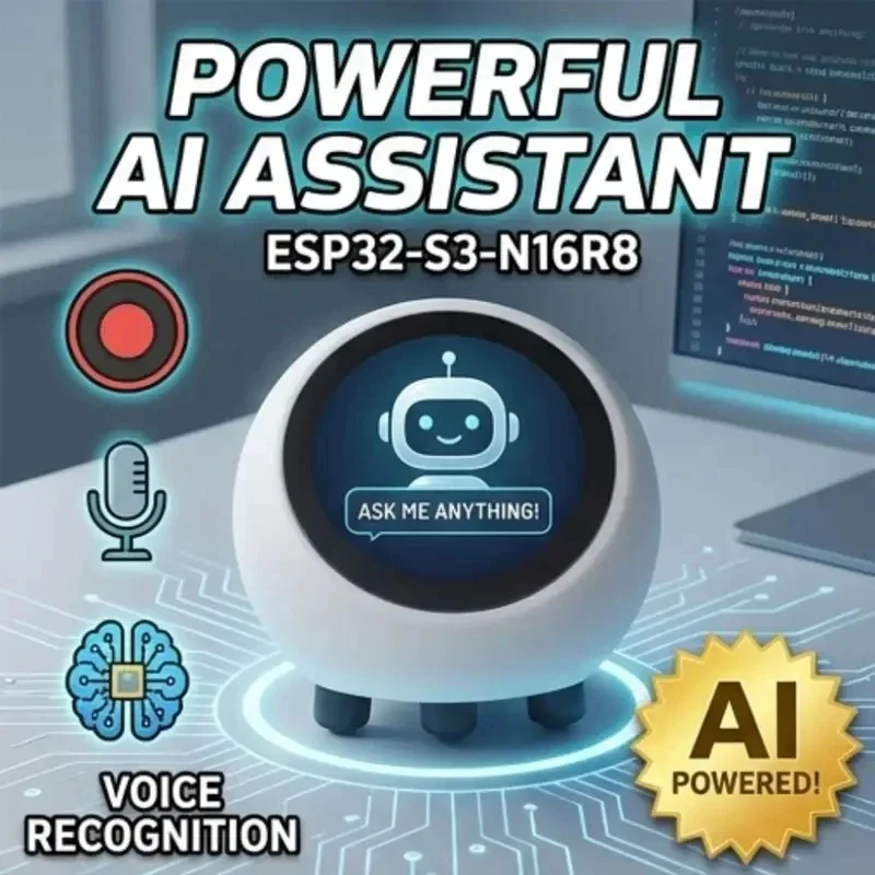 esp32-s3開発ボード、タッチスクリーン非搭載、多機能ミニロボット、卓上装飾品、lcdディスプレイ、スマートアシスタントロボット、128インチ。