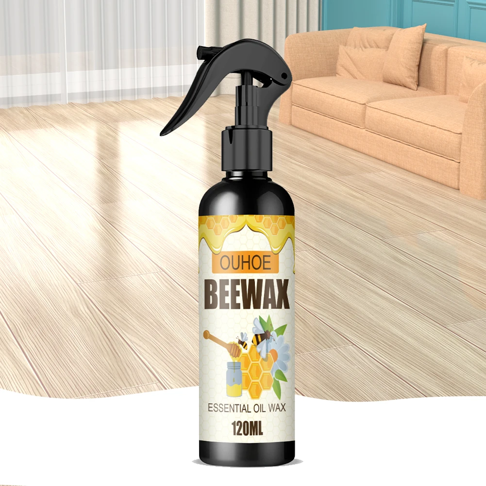 120ml Natural Micro-Molecularized Beeswax Spray Waterproof Multipurpose Wear Resistant for Wooden Furniture Floors