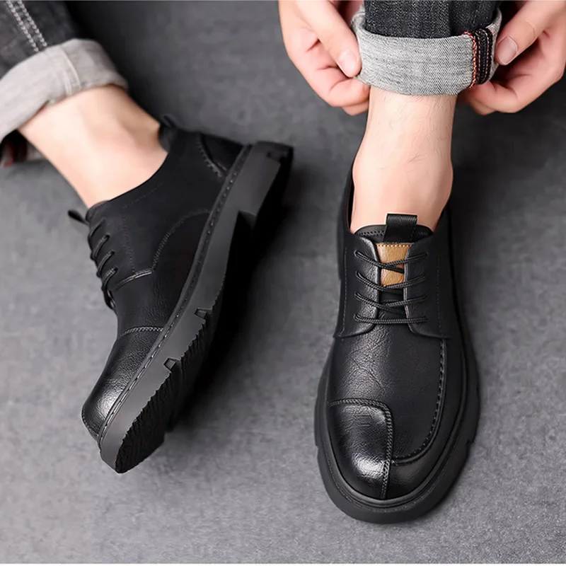 Men\'s Genuine Leather Shoes Soft Mens Sneakers Breathable Moccasins Mens Walking Driving Shoes Zapatos Hombre Luxury Man Brand