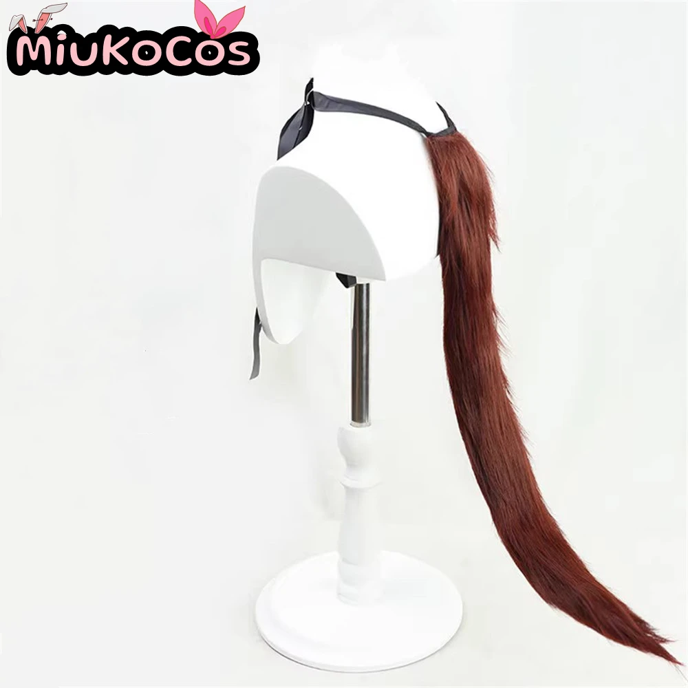EN STOCK ьレト Daiwa Scarlet Navidad Cosplay Peluca Orejas y Cola MiukoCosplay Juego Umamusume: Pretty Derby Cosplay