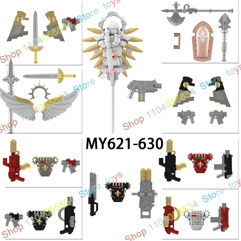 

Мини-фигурки персонажей мультфильмов MOC, строительные блоки, куклы, игровые наборы для сборки, игрушки для детей, подарки MY621-630