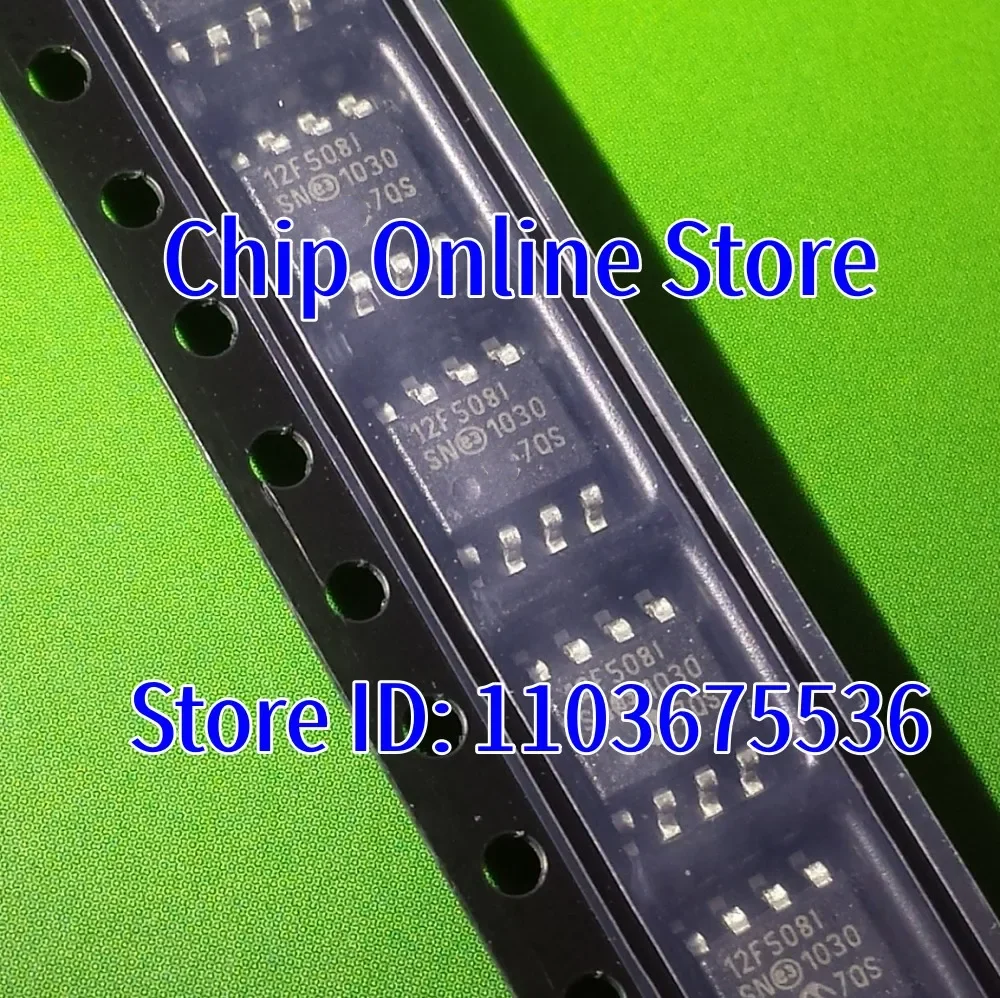 5~100pcs  PIC12F508-I/SN  PIC12F508T-I/SN  PIC12F508  SOIC8  New Original  8 Bit Microcontroller MCU