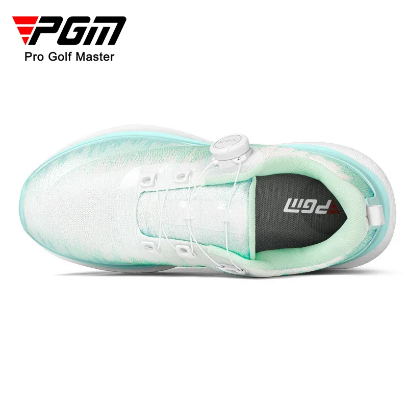PGM Golf Shoes Gold Wire Embroidered Summer Women's Popcorn Women's Height-enhancing Shoes Breathable Sports Shoes