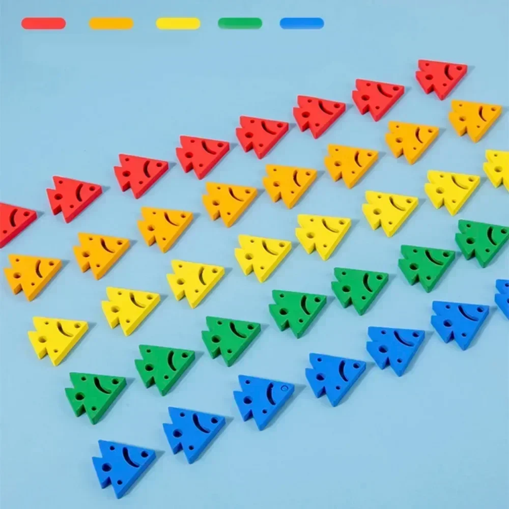 ألعاب لوحية مشغولة للتعليم المبكر مطابقة الألوان من مونتيسوري للأطفال الصغار، ألعاب الطاولة الخشبية، ألعاب حسية للتدريب على اتجاه الأطفال #2