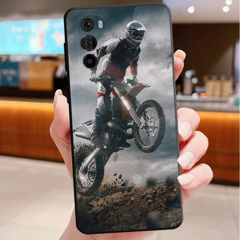 

Phone Case For Motorola Edge 50 40 Pro 60 50 40 30 Ultra Neo Fusion Moto G85 G72 G53 G54 G84 G13 G32 Motocross Cross Dirtbikes