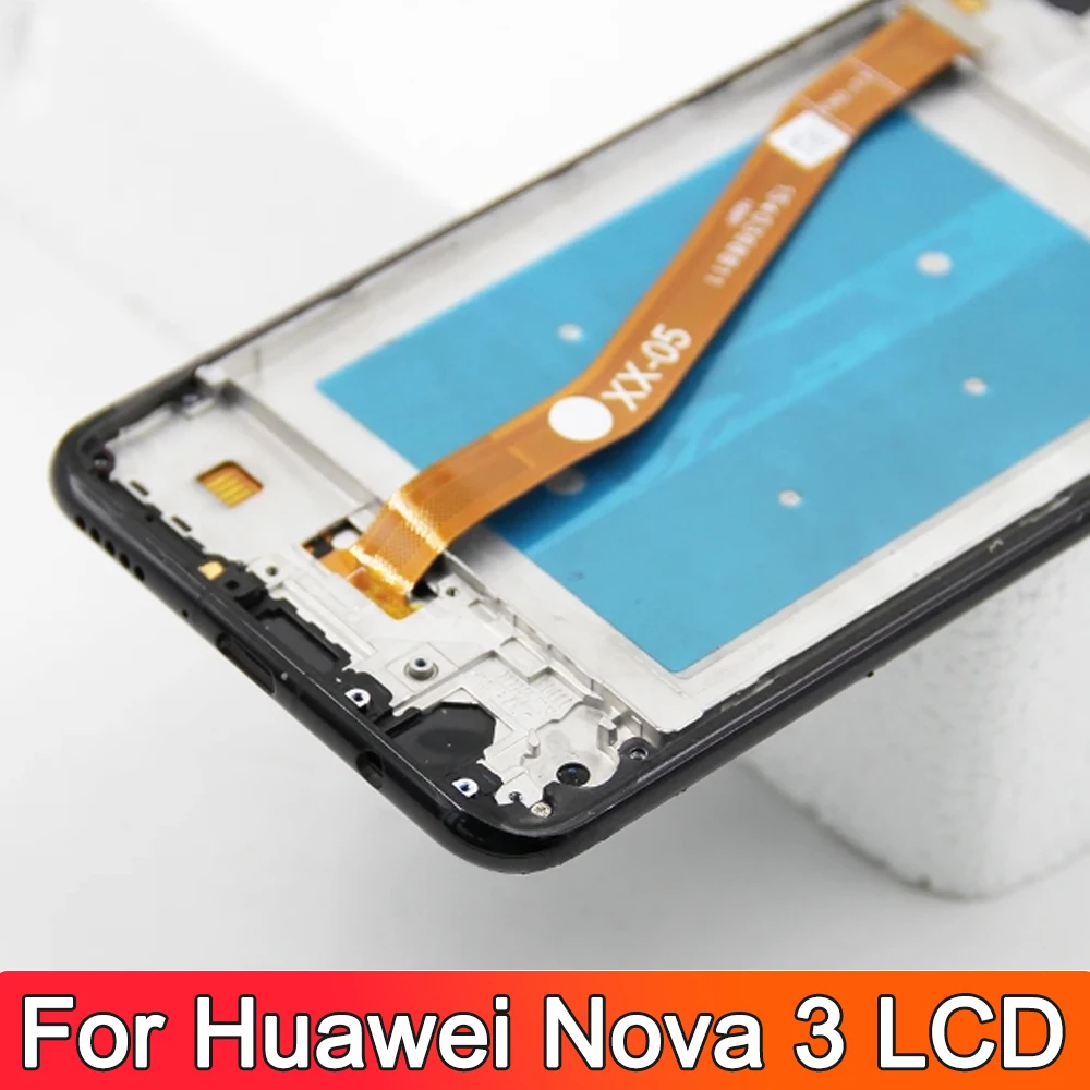 6.3\'\' Display Nova 3 LCD With Frame For Huawei Nova 3 PAR-LX1 PAR-LX9 LCD Display Touch Screen Digitizer Assembly Replacement