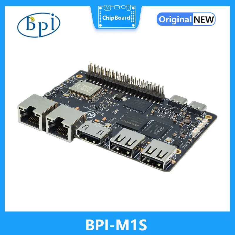Pi gels BPI-M1S Rockchip RK3528 façades-core Cortex-A53 4 Go 32 bits LPDDR4x 32 Go eMMC 60fps 4K vidéo Smart Single Board Computer