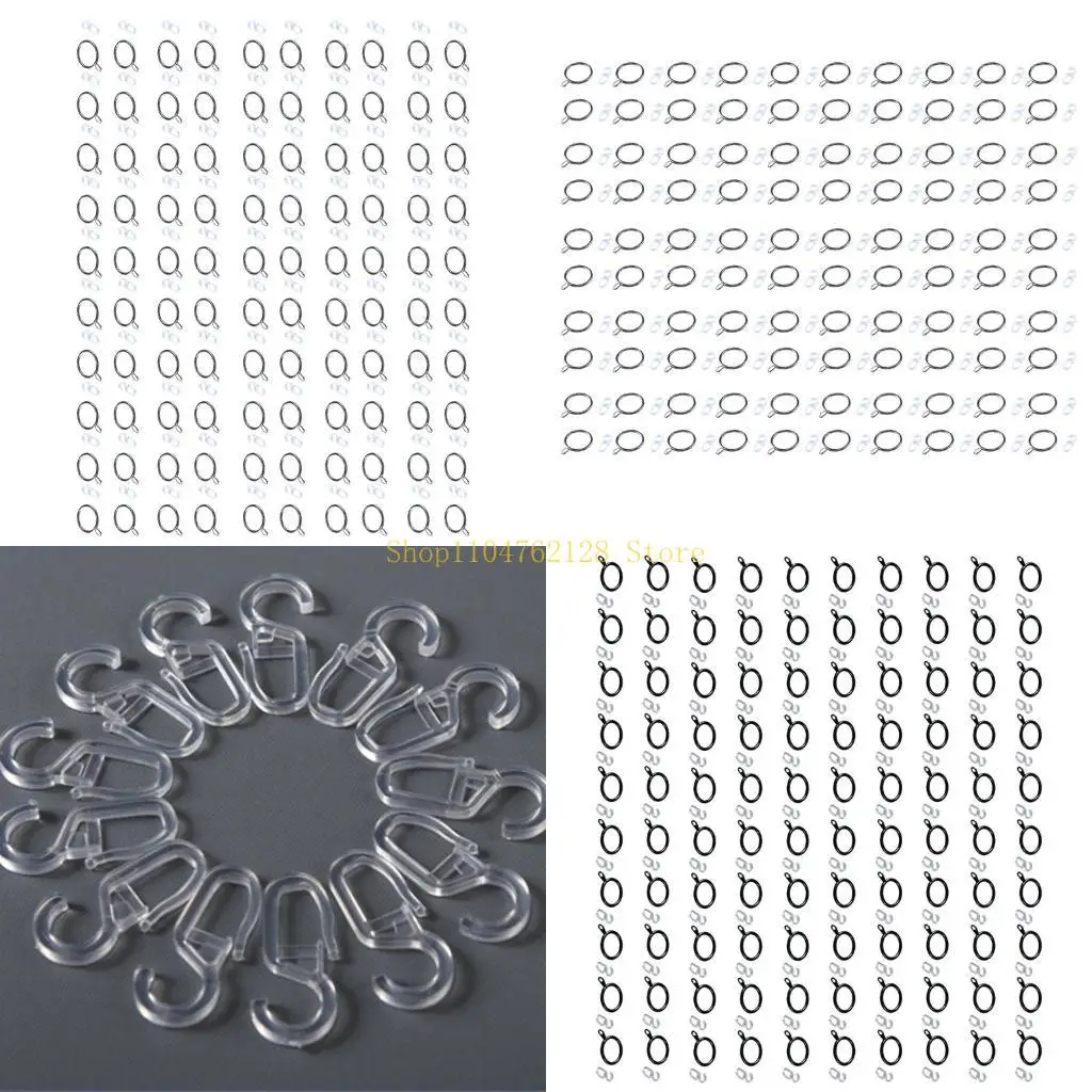 100Pieces Quality Window Curtain Rings 30mm Internal Diameter Eyelets For Poles And Rod Drapery Hanging Drapes Rings best sale