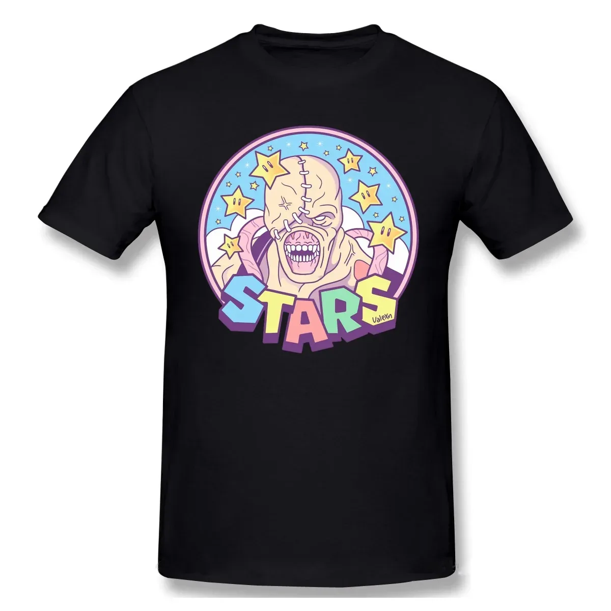 T Shirts Men Nemesis STARS T-shirt High Quality Tee Father Day Tops  Cotton Clothing residented evil Zombie Game