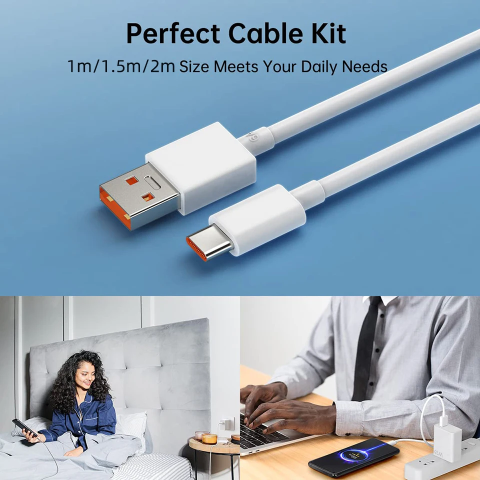 XIAOMI純正USB Type-Cケーブル 120W 100W 90W 67W 45W ターボ急速充電