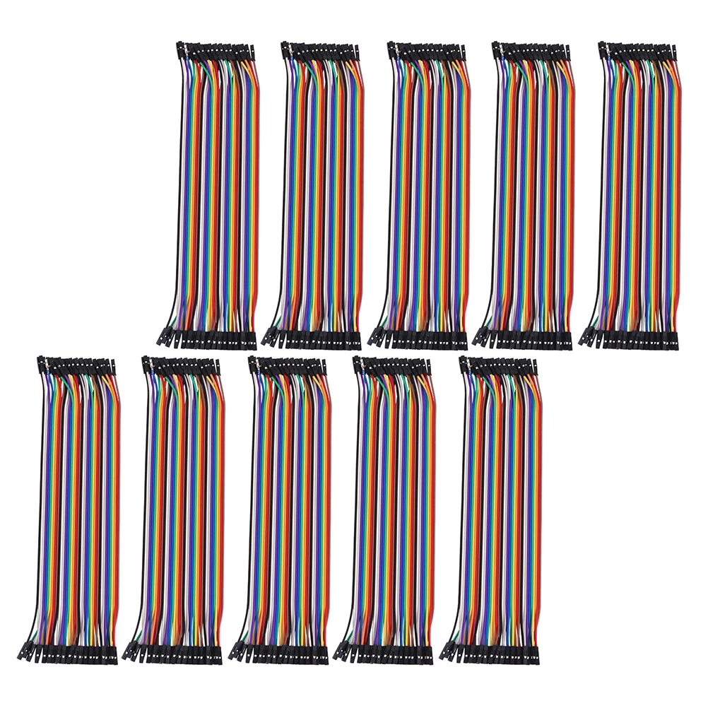

10 PCS Line Wire Breadboard Jumper Cable Preformed USB Tinned Copper Solderless Wires Female to