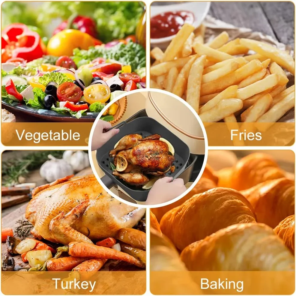 2PCS Air Fryer Sili…