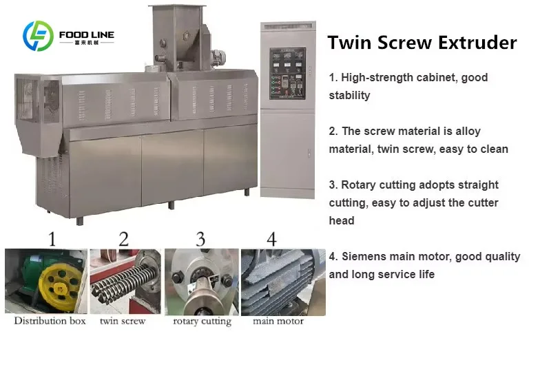 Customized Stainless Puffed Corn Snaks Food Making Twin Screw Extruder 150 Kg/h Food Snacks Machine Cheese Puff Snack Food Line