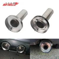 Silenciador de escape cromado inoxidable para coche, Universal, ajustable, 85mm, 3,5 ""/98mm, 4'' /110mm, 4,5'