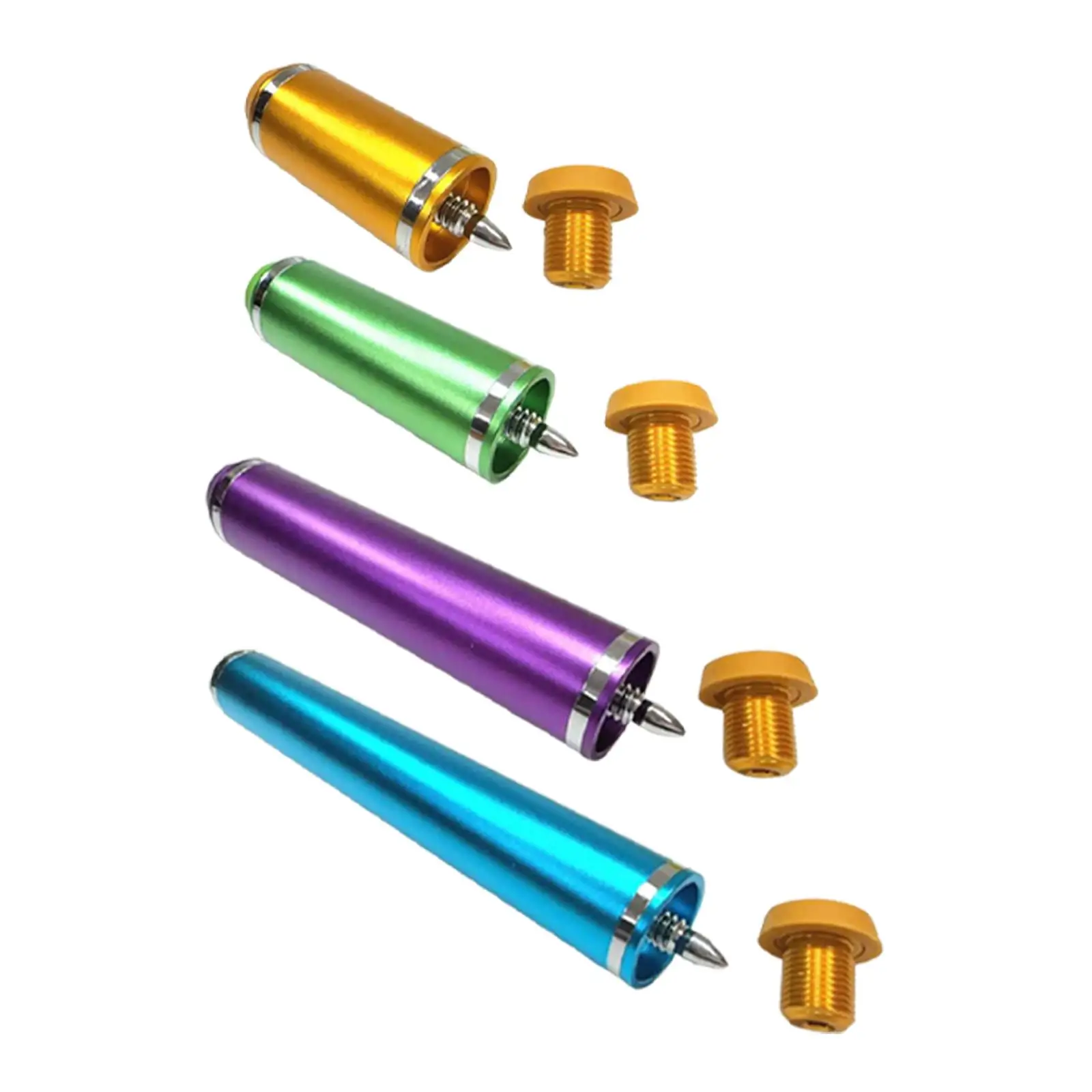 Billiard Cue Extension End Lengthener Compact Parts Billiards Sticks Extension Snooker Cue Extend Tool for Practice Game Room