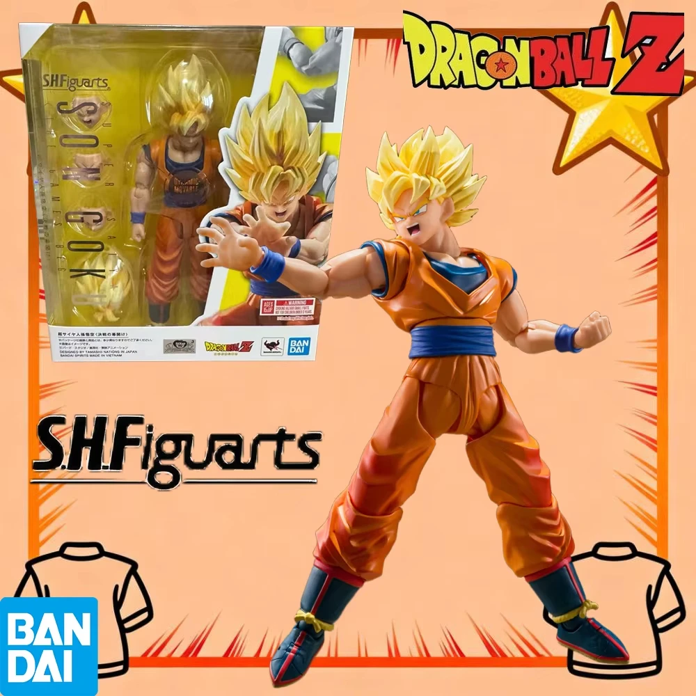 

В НАЛИЧИИ Оригинальный S.H.Figuarts Dragon Ball Z Super Saiyan Goku Battle Opening Фигурка Коллекция Модель Орнамент Игрушки Подарки