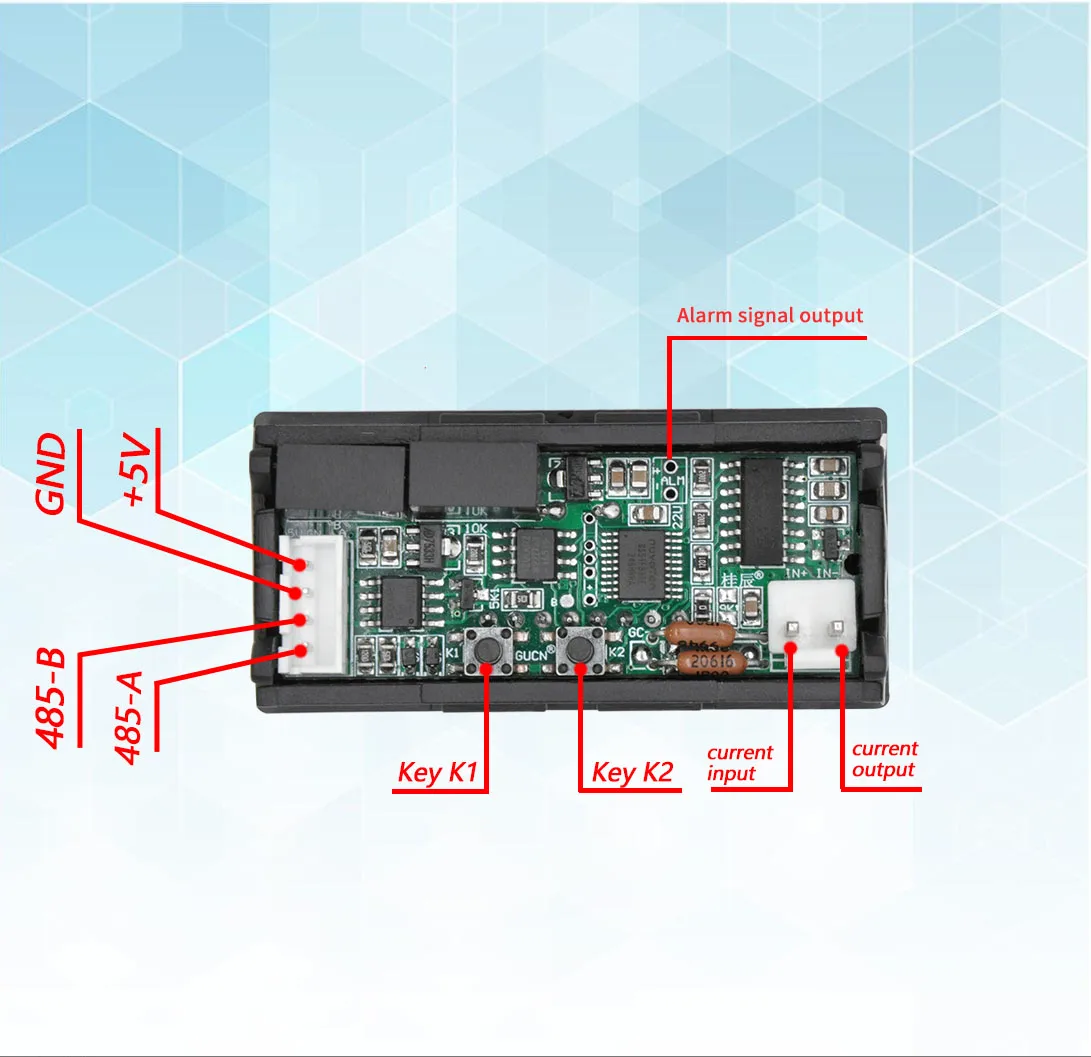 BY539A Guichen 5-bit microampere high-precision digital ammeter ± 1UA - ± 300.000mA Communication RS485