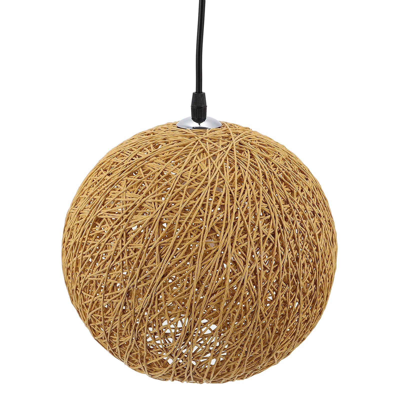 

1Pcs Handwoven Rattan Art Lampshade Chandelier Cover Decorative Pendant Light for Restaurant Living Room Hallway Fashion Store