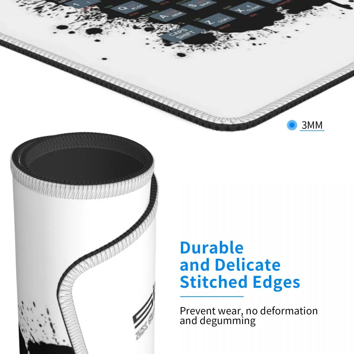 

Игровой коврик для мыши в стиле ретро-гейминга ZX Spectrum, универсальный размер, для компьютера, клавиатуры, игрового ПК, ноутбука, настольный коврик, аксессуары, коврики для стола