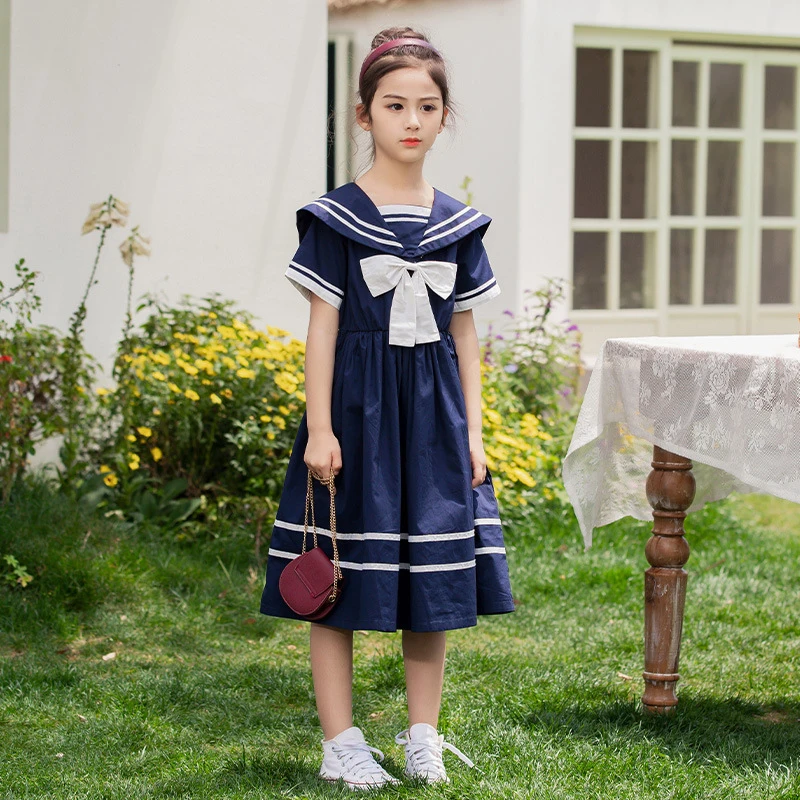Children's clothing, girls' princess dress, summer dress2026Trendy new summer dresses for older children, girls' summer dresses