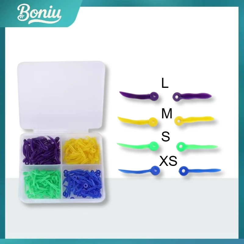 

200 Pieces/2 Boxes of Dental Oral Wedges with Holes, Complete Models, Disposable Boxed