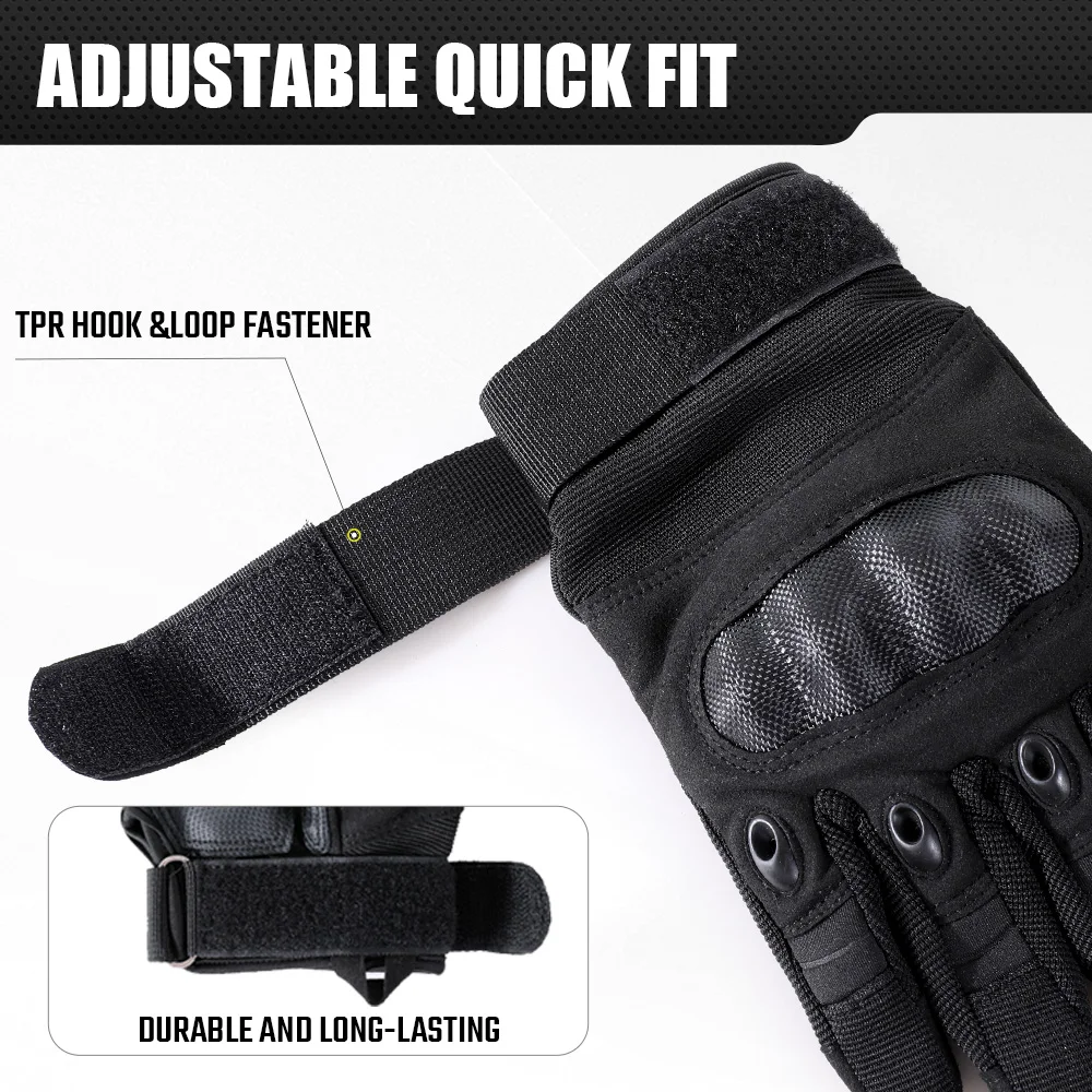 Outdoor Tactical Gloves Touch Screen Sport Motorcycle Hard Shell Cycling Hunting Shooting Hiking Camping Combat Work Anti-slip