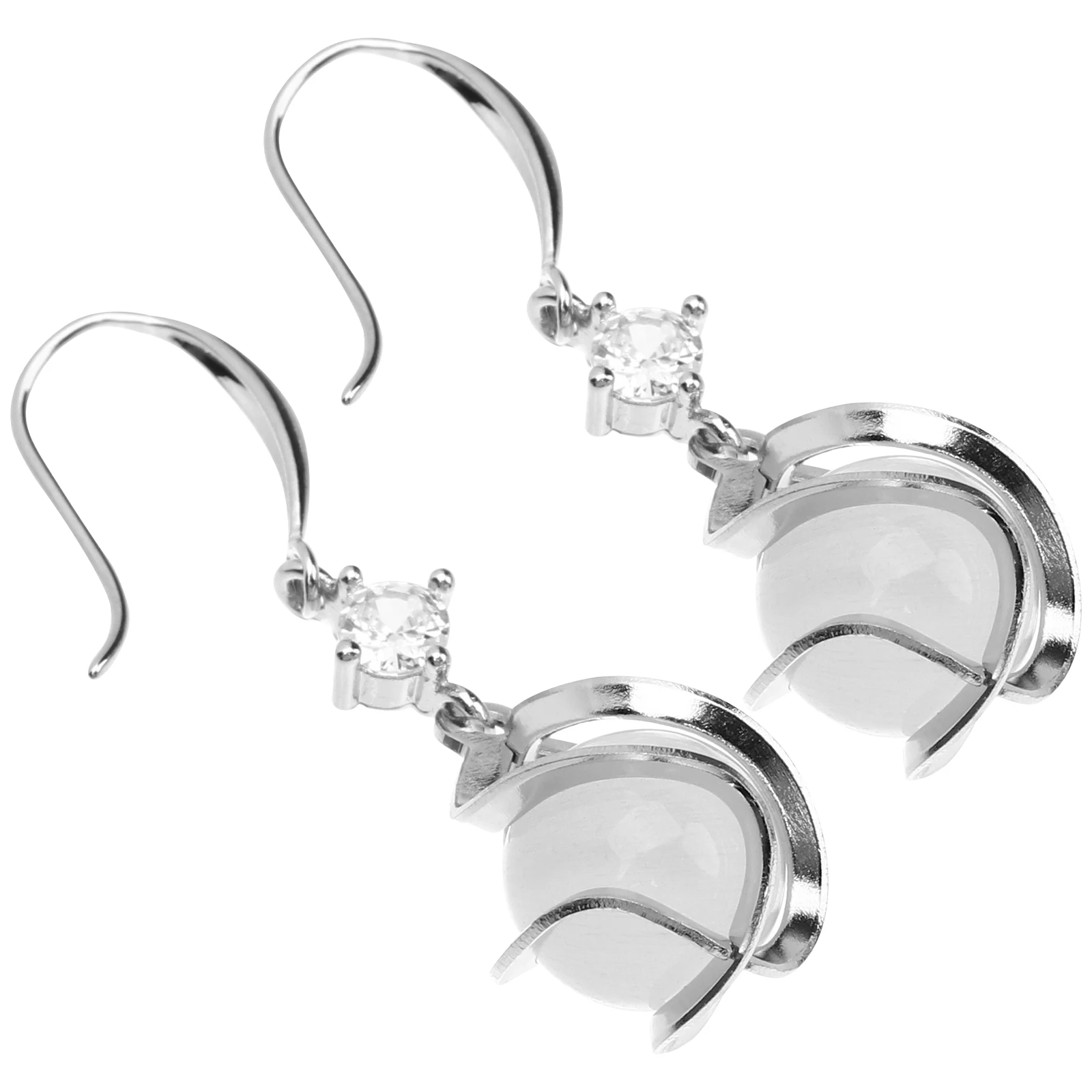 1Pair Cat Eye Opal … - image