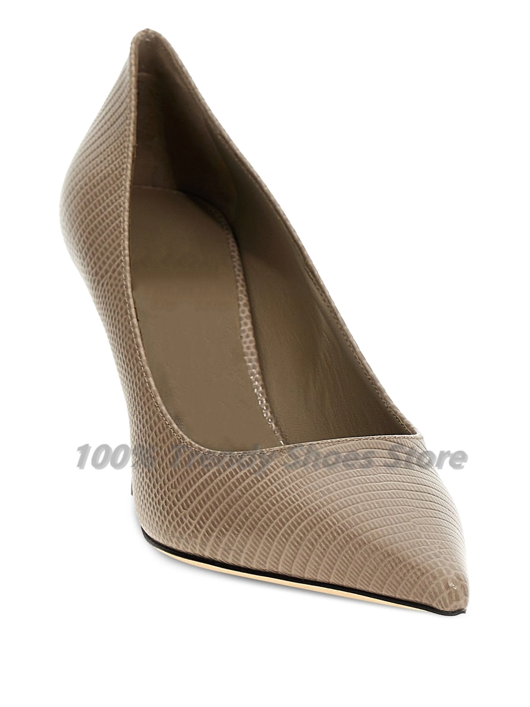 

Sexy Snake Skin Grey Green High Heels Single Shoe Slim Heel Fashionable Show New Women's Shoes Foreign Trade