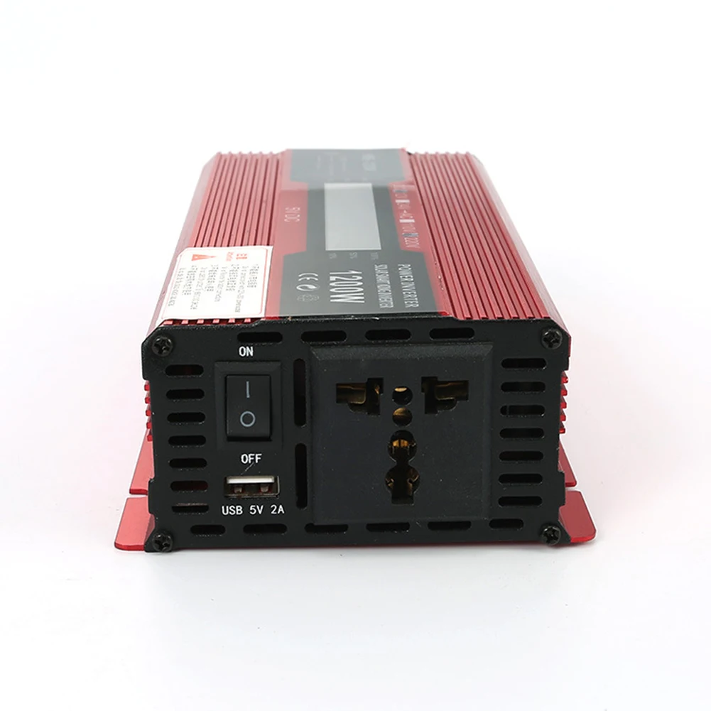 12V/24V To 220 Car Inverter LCD Display Power Inverter Power Supply Sine Wave Solar Inverters Display Solar Energy