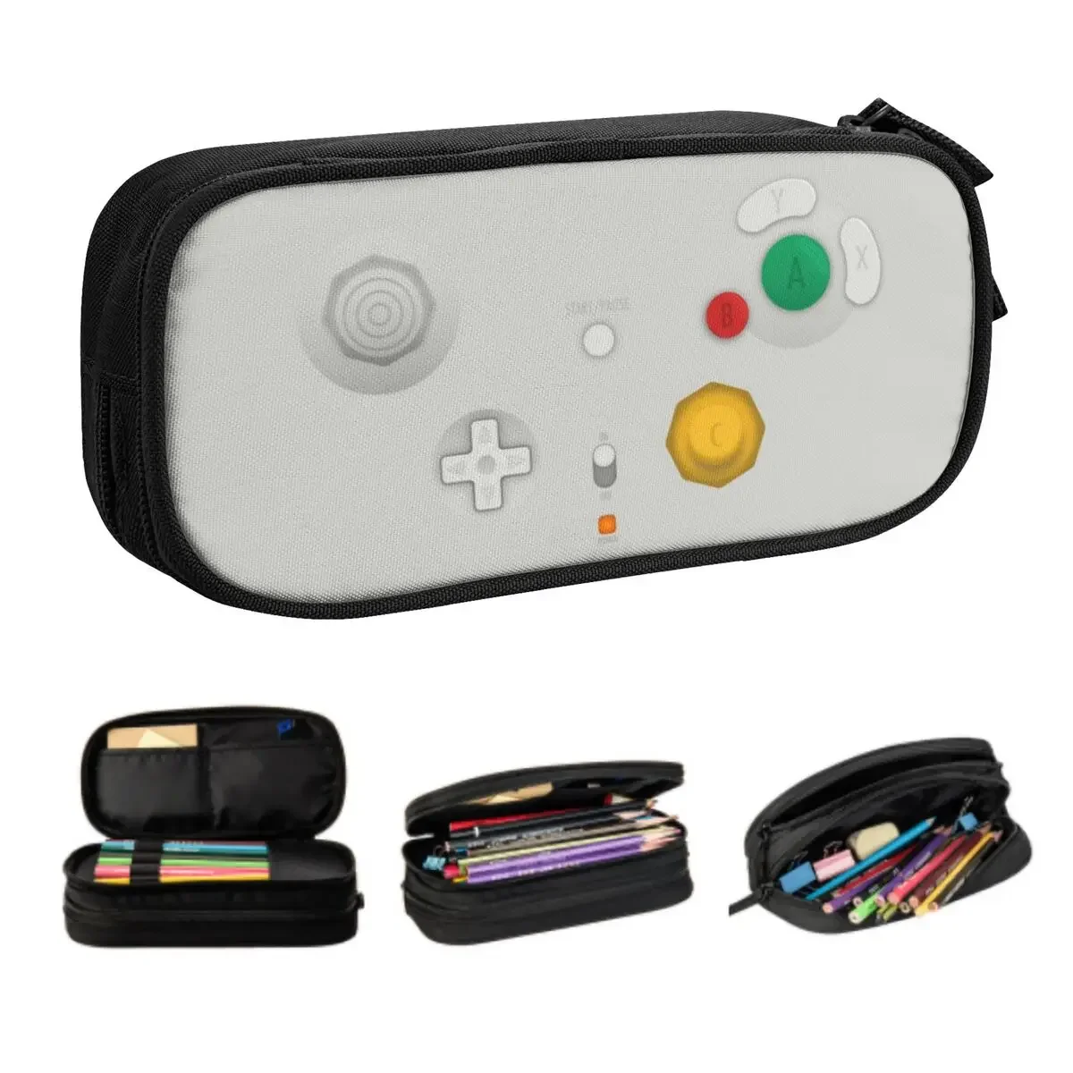 Custom Kawaii Wireless Box Console Design Pencil Case for Girl Boy Large Capacity Electronic Pattern Pencil Bag School Supplies