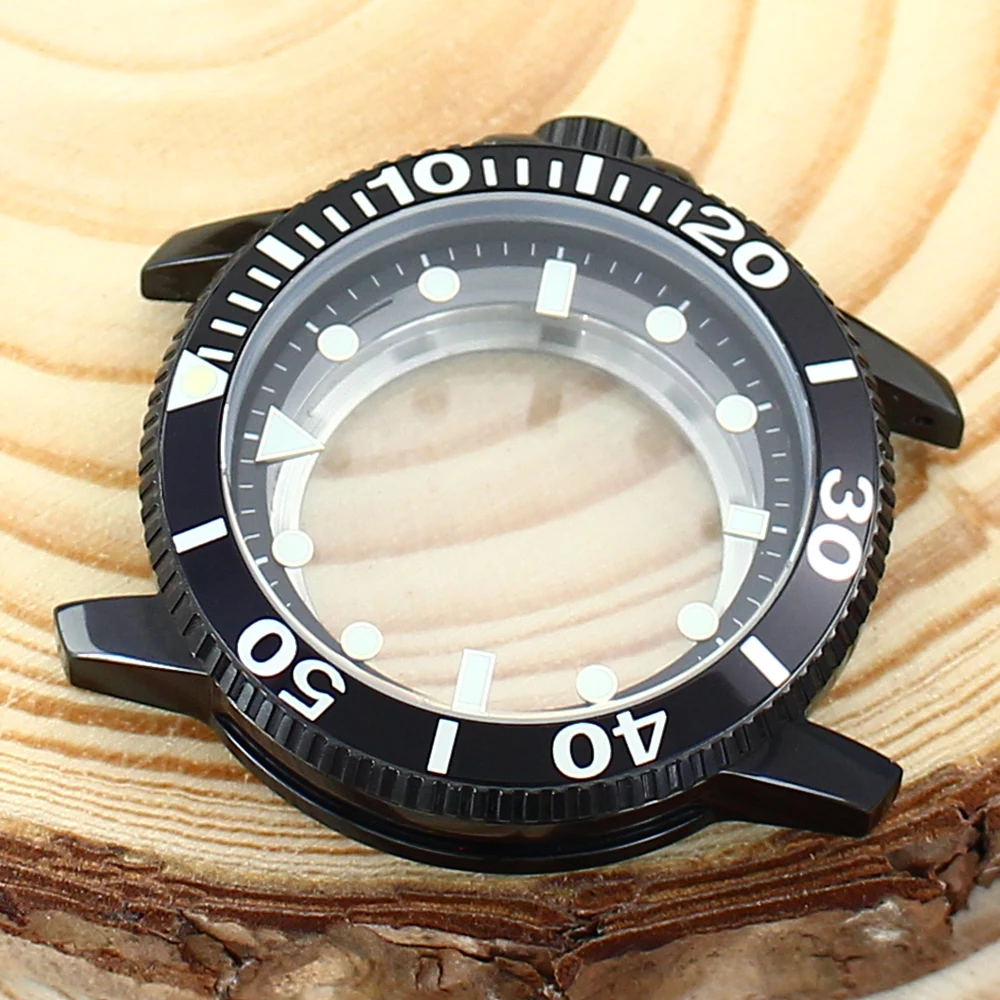 42.5 مللي متر الرياضة الغوص ساعة حافظة ساعة اكسسوارات 316L أجزاء الفولاذ المقاوم للصدأ ل Seiko Nh35 Nh34 Nh36 Nh38 حركة 30.5 مللي متر الطلب