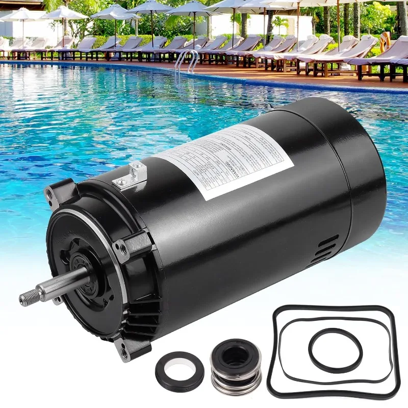 UST1152 Pool Pump Motor 1.5 HP,  Swimming Pool Pump Replacement Motor Kit for Hayward Super Pump SP2610X15 A.O.