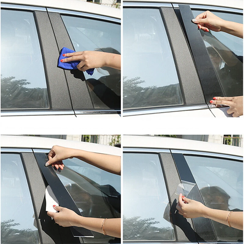 6Pcs Car Pillar post Door Window Trim Cover adesivi decalcomania per KIA Optima/KIA K5 2020 2021 2022