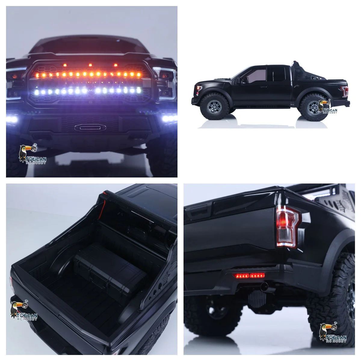 

1/8 Пикап Модель F150 Пульт дистанционного управления Внедорожник 4WD 2PCS Замок оси 775 Матовый двигатель 880 ESC Металлические колеса RC Гусеничный автомобиль