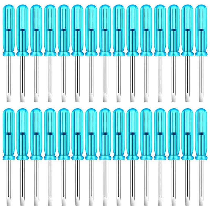 100PCS Eyeglasses Screwdriver 2.0Mm Flat Head 45Mm Length For Small Appliances Repair