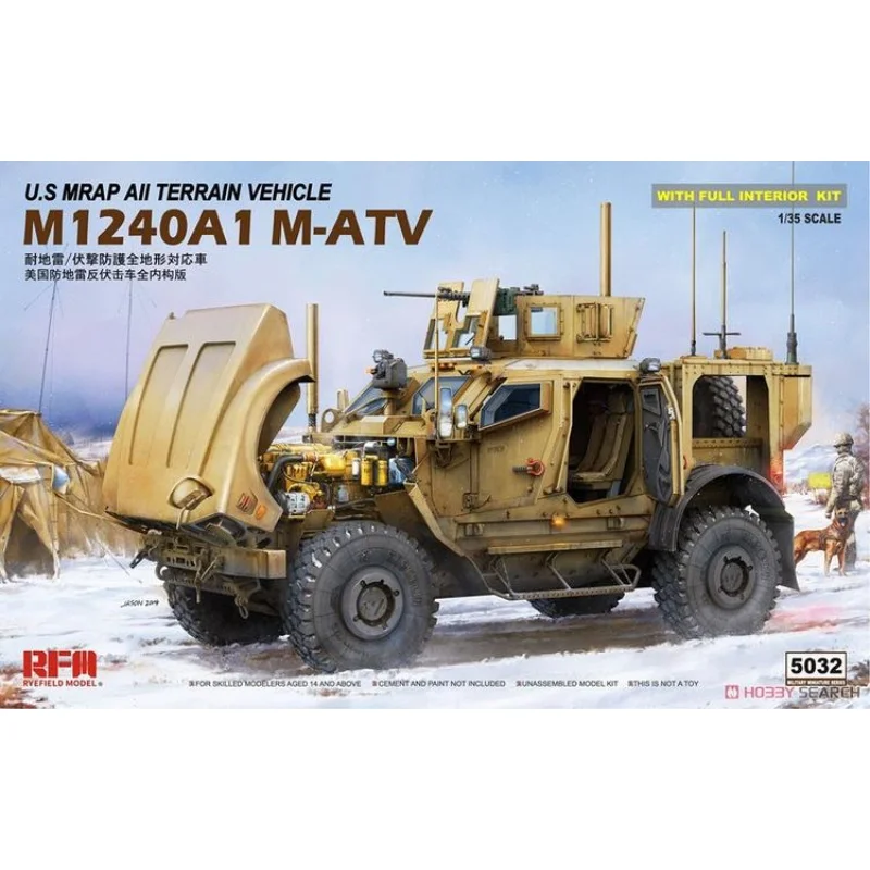 rmf-modele-1-35-echelle-americaine-mrap-vehicule-tout-terrain-m1240a1-m-atv-rm5032-modele-kit-voiture-militaire