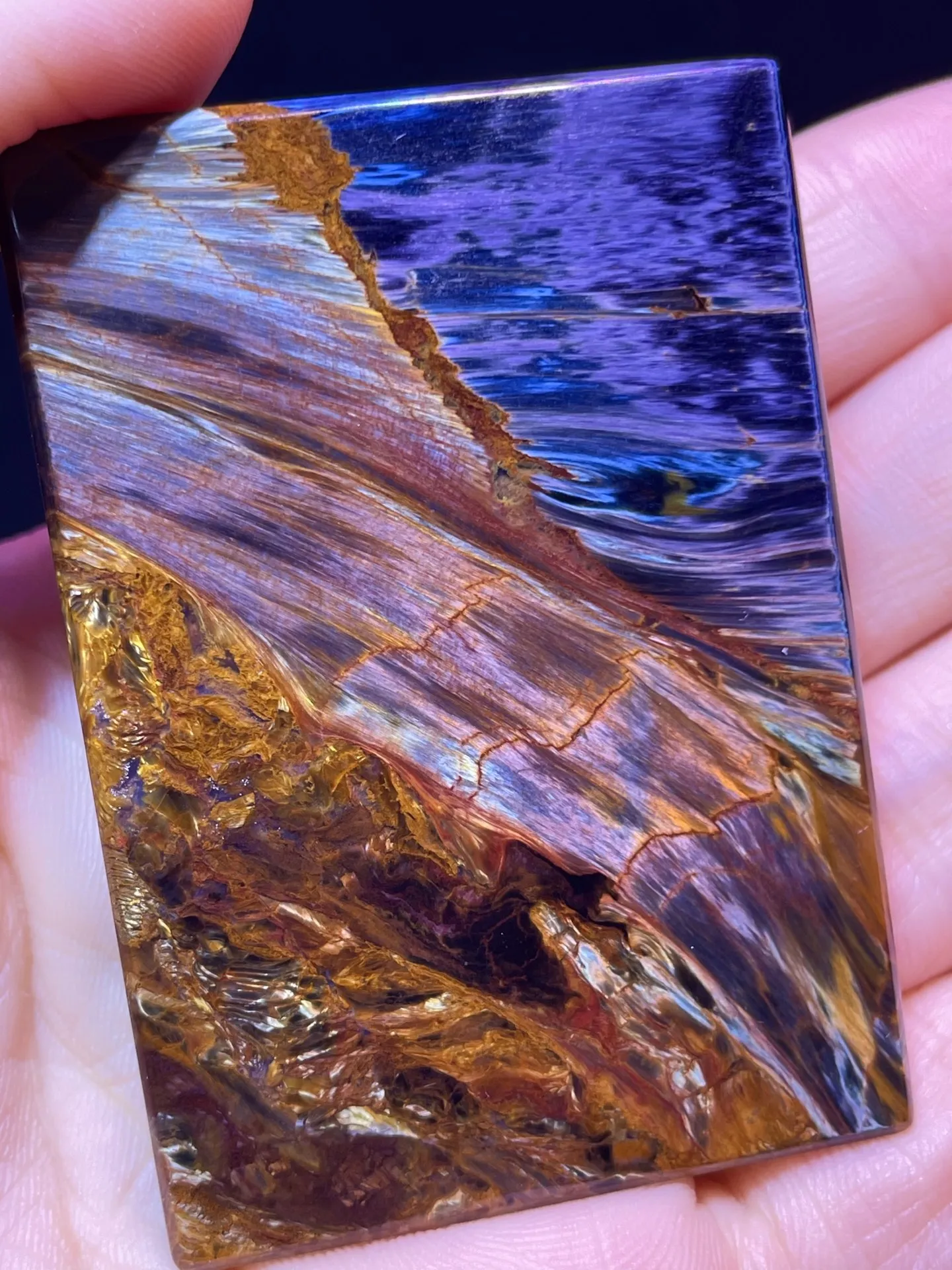 

Натуральный кулон из питецита для женщин и мужчин, сине-желтый, из Намибии, целебный кристалл, 58 мм, бусины, ювелирные изделия из драгоценных камней, AAAAA