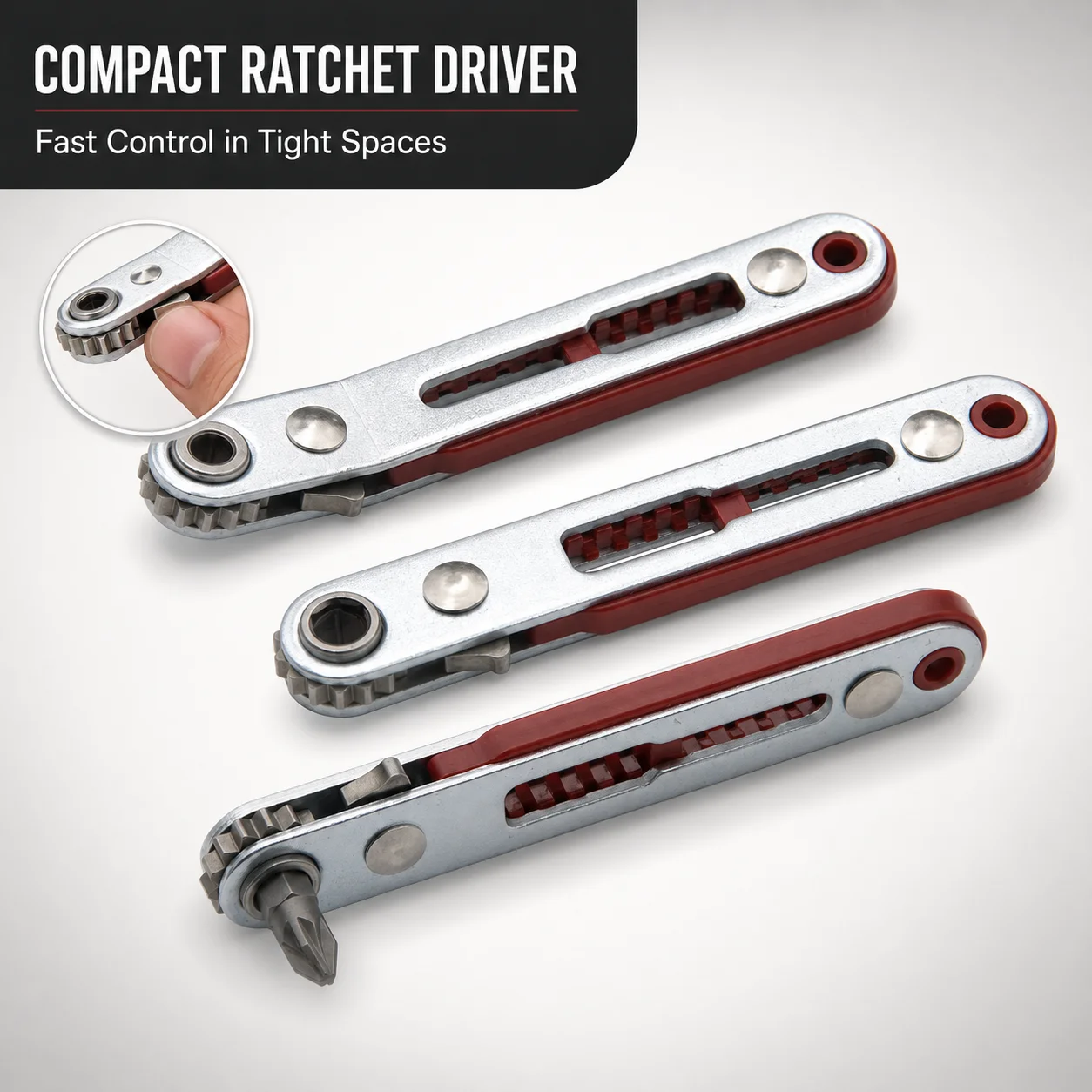 1 Set Multi Function Dual Direction Ratchet Screwdriver L Type Flat Head Wrench Cross Screwdriver Tool